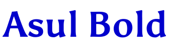Asul Bold шрифт